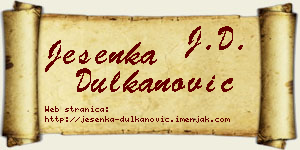 Jesenka Dulkanović vizit kartica